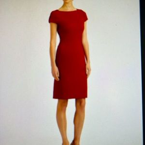 Elle Tahari red dress size 12 in new condition.